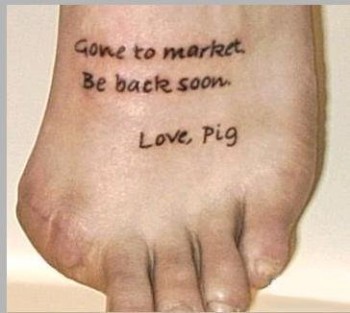 Gone To Market Tattoo
