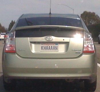 Khaaaan License Plate