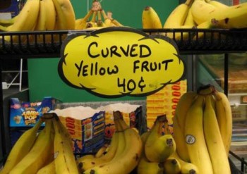 Curved Yellow Fruit
