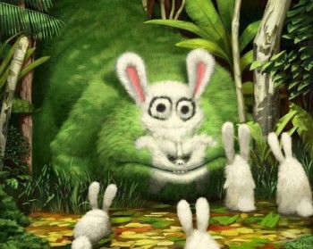 Fluffy Bunny Monster