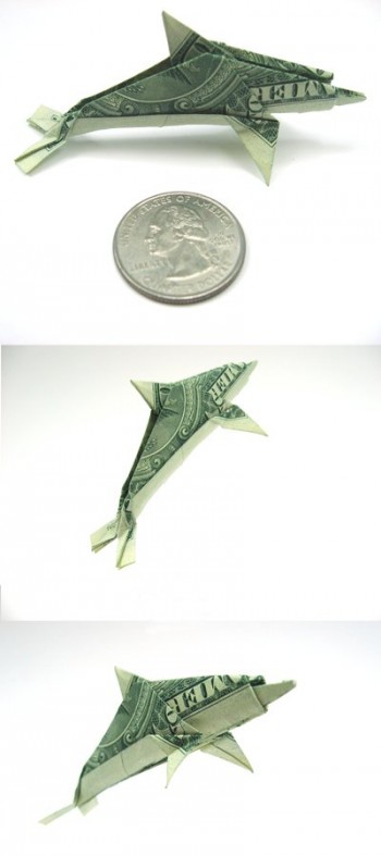One Dollar Bill Dolphin