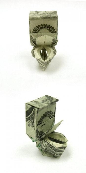 One Dollar Bill Toilet