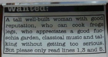 Newspaper Personals