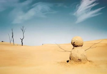 Desert Snowman