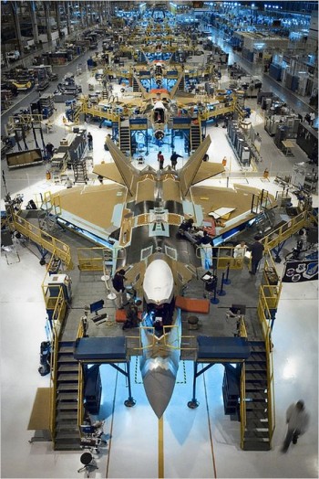 F-22 Raptor Being Built