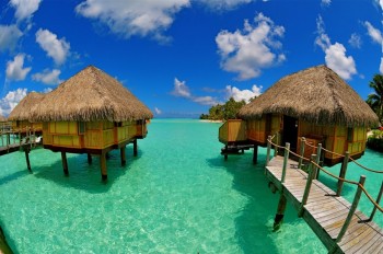 Bora Bora Village In The Water