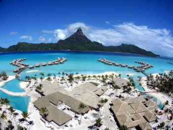 Bora Bora Village In The Water