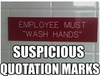 Suspicious Quotation Marks