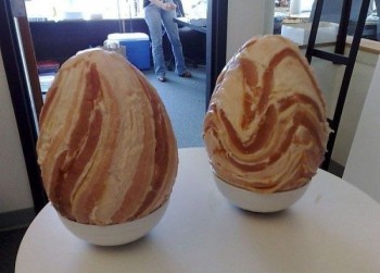 Bacon Shaped Like Eggs