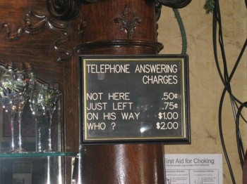 Telepone Answering Charges
