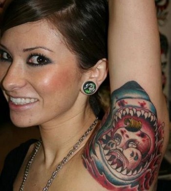 Shark Armpit Tattoo