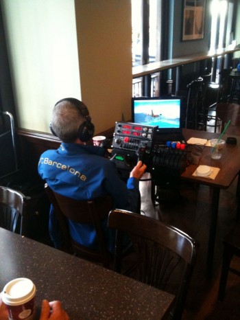 Flight Simulator At Starbucks