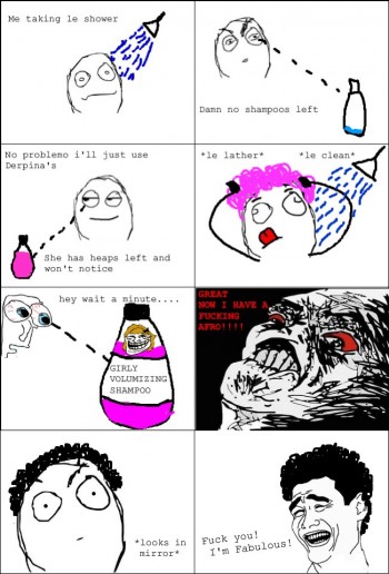 Shampoo rage