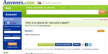 Who Killed Mercutio