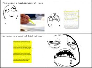 Highlighter rage