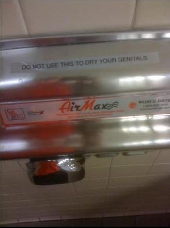 Dryer Warning