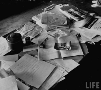Einstein's Desk - April 18, 1955