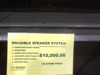 Invisible Speaker System