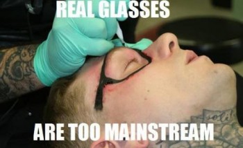 Glasses Tattoo