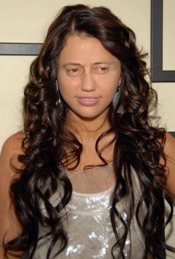 Miley Cyrus with Steve Busceme's Eyes