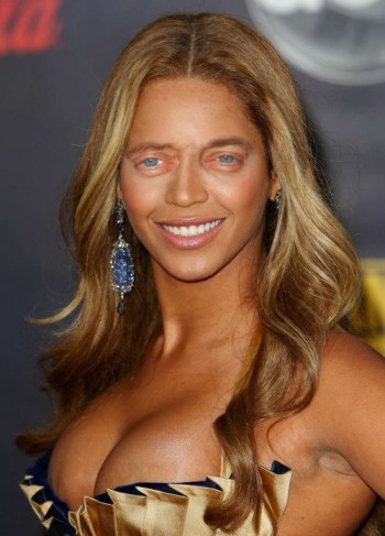 Beyoncé Knowles with Steve Buscemi's Eyes