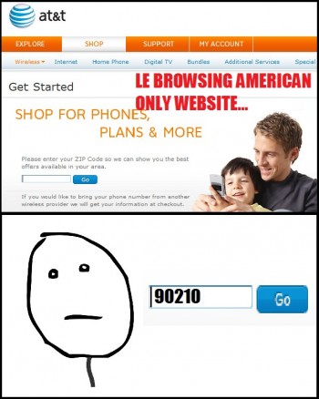 Non-American On An American Website