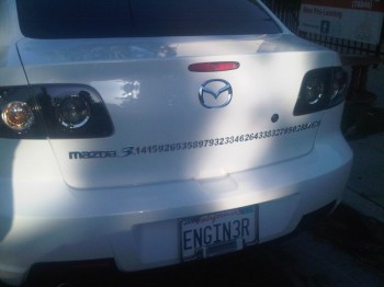 Mazda 3.1415926535...