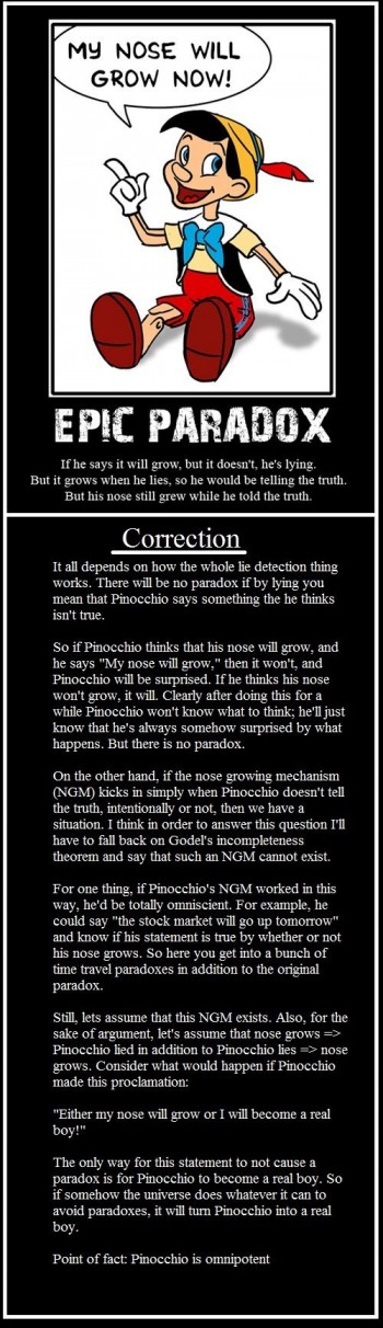 Pinocchio Paradox