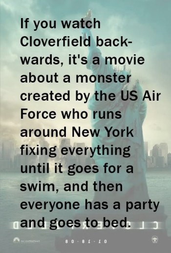 Cloverfield Backwards