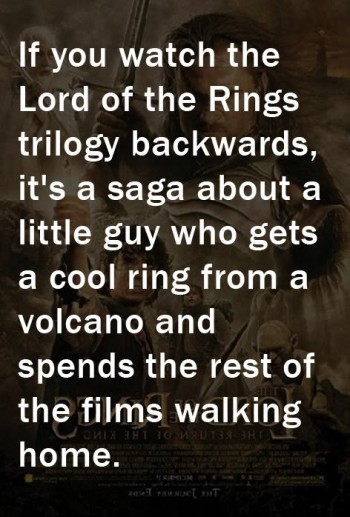Lord of the Rings Backwards