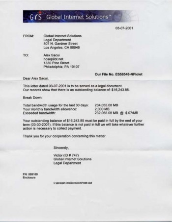 2001 Bandwidth Bill