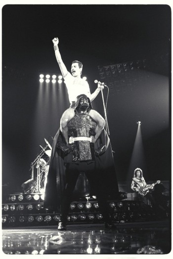 Freddie Mercury with Darth Vader
