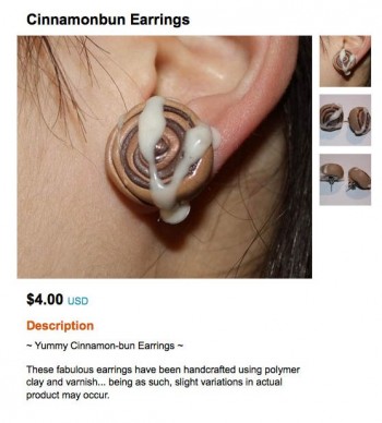 Cinnamon Bun Earrings