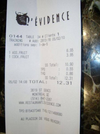 Fruit Bill