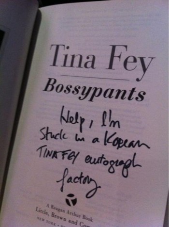 Tina Fey Autograph