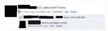 9/11 jokes aren't funny