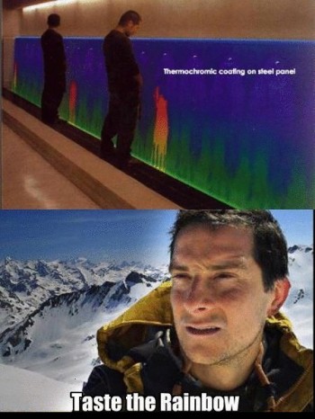 Bear Grylls... Taste the rainbow