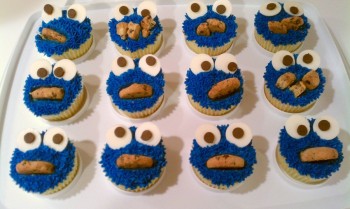 Cookie Monster Cupcakes