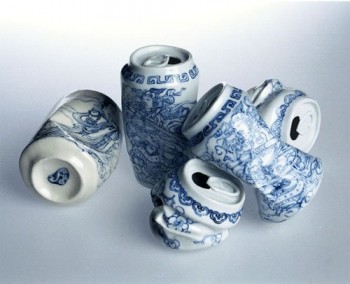 Crushed China Can