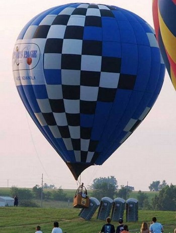 Hot Air Balloon Hits Porta Potty