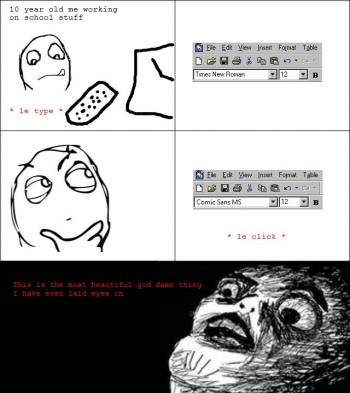 Font rage