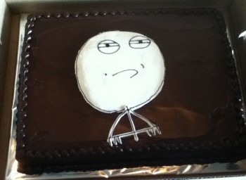 Challenge Accepted cake