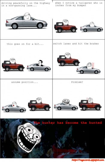 Tailgating rage