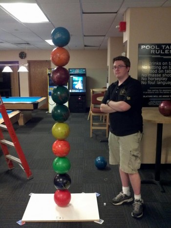 Bowling Ball Stacking