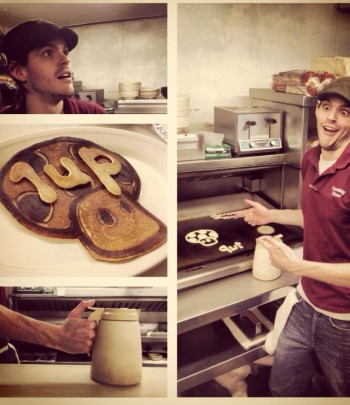 Mario Mushroom Pancakes