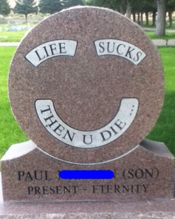 Tombstone in Salt Lake City