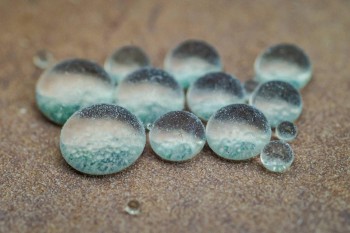 Dusty Water Droplets