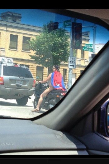 Thong Cape Scooter Man