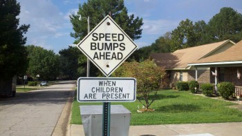 Speed Bumps Ahead