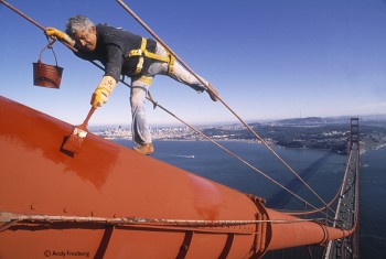 Painting The Golden Gate Bridge